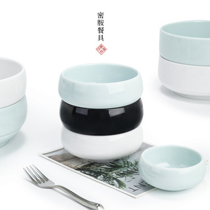 Tazón pequeño de melamina, imitación de porcelana, tazón redondo para uso doméstico en la cocina, juego de color sólido - Product Image 4