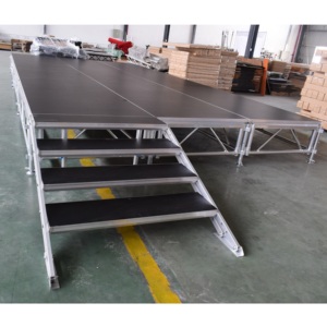 Scène en aluminium pour petit événement de scène légère réglable en hauteur - Product Image 1