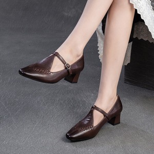 Zapatos de plataforma Retro Mary Jane, cómodos, modernos, a la moda, de tacón alto, elegantes y graciosos para mujer - Product Image 4