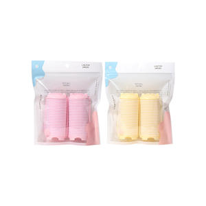 Bigoudis auto-adhésifs LMLTOP sans chaleur, cylindriques, en nylon rose C268, pour des boucles volumineuses - Product Image 3