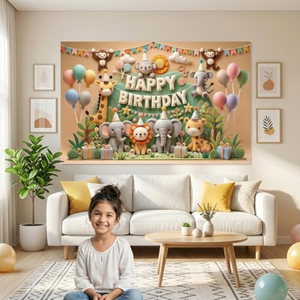Decoración para Fiestas, Fondo de Poliéster, Decoración de Cumpleaños, Tela de Fondo para Pared, Pancarta Colgante - Product Image 3