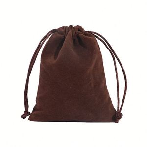 ถุงผ้ากำมะหยี่ขนาดเล็ก 9*12 ซม. ราคาโรงงานถูก รับผลิตตามสั่ง สำหรับใส่ลูกเต๋า เครื่องประดับ ตัวต่อจิ๊กซอว์ - Product Image 5