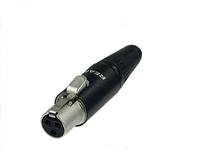 Connecteur XLR à 3 broches, 5 pièces, tout noir, Style neutre k