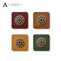 APEX Étiquettes en cuir personnalisées OEM ODM pour hijabs, abayas, vêtements, foulards, couvre-chefs, chaussures, sacs, patchs en cuir pour vêtements