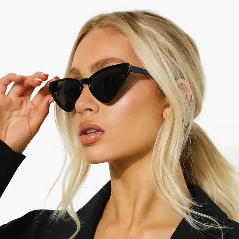 Óculos de sol feminino tipo olho de gato, óculos de sol para mulheres pequenas, sensual, vintage, design de marca, 2022