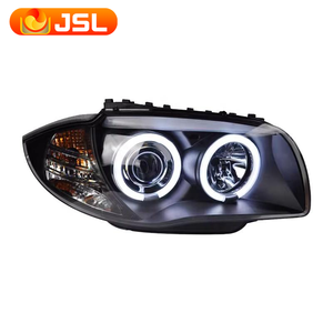 Per <span class=keywords><strong>BMW</strong></span> <span class=keywords><strong>Serie</strong></span> <span class=keywords><strong>1</strong></span> E87 2004-11 Gruppo Faro Anteriore a LED con Angel Eye, Indicatore di Direzione e Luce Diurna - Product Image 1