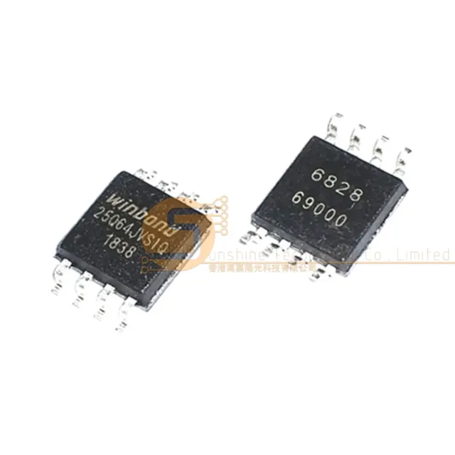 Original W25Q64JVSSIQ W25Q64JVSIQ SOP8 SPI Flash Memory IC Chip for Data Storage Embedded Systems IoT Devices