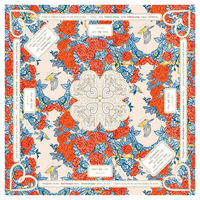 Reproduction d'un tapis de mahjong en velours cristal de style cubain, avec une tête de léopard et des fleurs de lotus rouges, portable et pliable