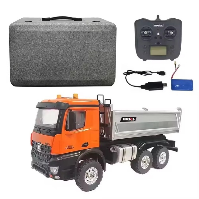 YT 1598 2.4GHz Electric Alloy Dump Truck 1/14 Scale 14 Channel Programming Dumper Lorry Engineering Model