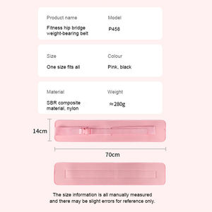 Ceinture d'exercice ajustable et douce pour la peau avec assistance haltères pour l'entraînement des fessiers à domicile - Product Image 6