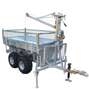 Remolque agronómico de jardín/Remolque de troncos para maquinaria <span class=keywords><strong>forestal</strong></span>/1000kg/<span class=keywords><strong>cabrestante</strong></span> <span class=keywords><strong>manual</strong></span> - Product Image 4