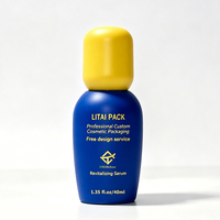 Emballage de flacon pompe cosmétique personnalisé de luxe, flacon pompe en verre vide de 40, 100, 120 ml, ensemble de flacons pour crème, sérum, lotion pour les soins de la peau