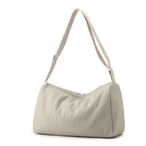 Women's Crossbody Bag Horizontal Square Soft Fabric Large Capacity Zipper Closure Everyday Use - Product Image 5