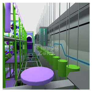 Set <span class=keywords><strong>de</strong></span> Escalada en <span class=keywords><strong>Roca</strong></span> para Interiores, Centro <span class=keywords><strong>de</strong></span> Juegos con Juegos Interactivos y Tobogán para Niños - Product Image 5