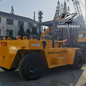 Chariot élévateur TCM FD160Z8 10 tonnes d'occasion, chariot élévateur japonais 16 tonnes, moteur Isuzu 6BG1, machine d'occasion, chariot élévateur à essence, 3000 mm, 16000 kg - Product Image 3