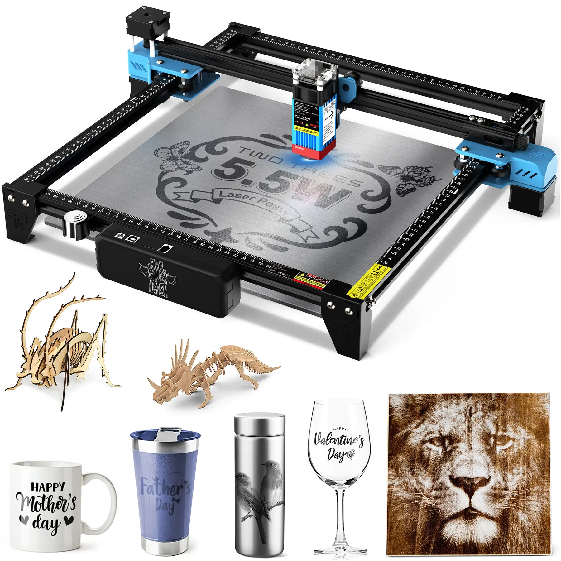 China Manufacturer OEM Laser Engraver Price DIODE 3D Cutting Marking Portable Fiber Wood Metal Laser Engraving Machine