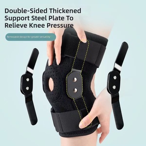 Rodillera Articulada <span class=keywords><strong>con</strong></span> Estabilizadores Laterales, Soporte Ajustable para Rodilla, Estabilizador <span class=keywords><strong>de</strong></span> Rótula para Rotura <span class=keywords><strong>de</strong></span> Menisco, Mangas <span class=keywords><strong>de</strong></span> Recuperación Deportiva - Product Image 2