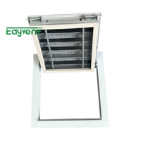 Grille en aluminium réglable avec filtre en maille, grille de ventilation à lame ouvrable pour système d'admission et d'évacuation d'air mural CVC