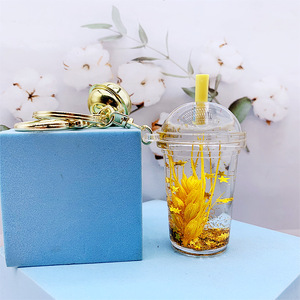 Nuovo Portachiavi in Acrilico con Effetto Olio, Bottiglia con Sabbie Mobili a Forma di <span class=keywords><strong>Spiga</strong></span> di Grano, Decorazione Pendente per Auto e Borse, Vendita all'Ingrosso - Product Image 6