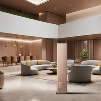 Diffuseur de parfum d'ambiance en gros sans eau, en métal, à double commande, avec minuterie, pulvérisation automatique, contrôle par application tactile, certifié CE FCC, pour centres commerciaux et halls d'hôtels