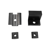 Kits de fixation pour panneaux solaires, fixation par pince intermédiaire, acier inoxydable 304 et aluminium 6005-T5, attaches résistantes à la corrosion