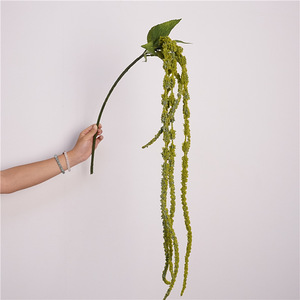 <span class=keywords><strong>Flor</strong></span> de <span class=keywords><strong>Amaranto</strong></span> de Cola Larga con Bayas Decorativas, Decoración para Bodas y Hogar, Ligera, para Interiores AFL014 - Product Image 6
