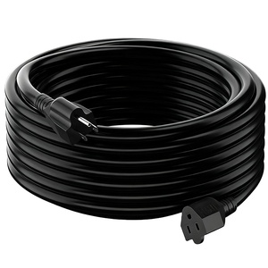 Cable de Extensión <span class=keywords><strong>para</strong></span> Exteriores de Alta Resistencia 12/3 SJTW 14AWG, Estándar Estadounidense, Impermeable, <span class=keywords><strong>para</strong></span> Cortacésped y Luces Navideñas - Product Image 1