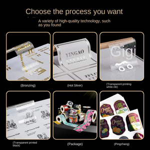 Custom Adhesive Waterproof Transparent Round Stickers With QR Code and Logo Custom Sticker