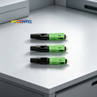 Conector de Fibra Óptica SC APC para Instalación de Red de Fibra Óptica Doméstica, Solución FTTH, Conector Rápido de Fibra Óptica