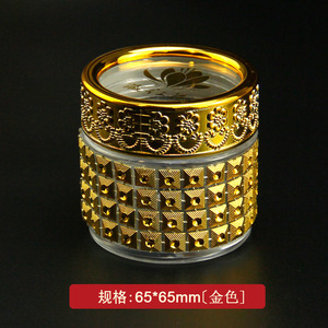 Emballage chiffon en verre irrégulier de dubaï, technologie dorure personnalisée, haut de gamme, or tuhao, pot de verre vide ordinaire chinois, 10G - Product Image 4