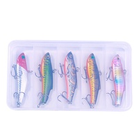 Leurre de pêche artificiel en acier inoxydable VIB BF-039 7CM18G sans hameçons, toutes couches de nage, perles sonores, conception bionique