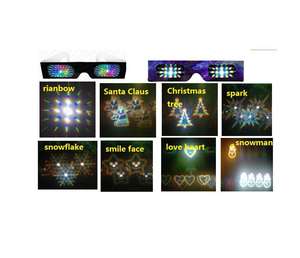 แว่นกระดาษโฮโลแกรม 13500 เส้น ลายเกลียว หัวใจ เกล็ดหิมะ ซีรีส์คริสต์มาส และอื่นๆ - Product Image 1