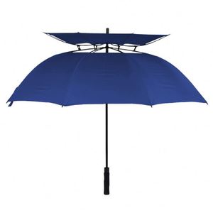 Parapluie de golf automatique double couche 30 pouces en pongee, grand parapluie droit pour l'extérieur - Product Image 5