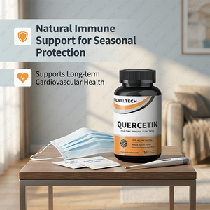 Capsules de Quercétine à Marque Blanche OEM 1000mg par Portion, Soutien Naturel Immunitaire et Cardiovasculaire, Complément Alimentaire - Product Image 2