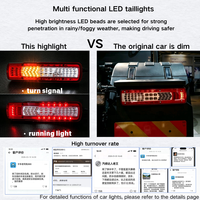 Luces Traseras de Advertencia para Automóviles Europeos, Luces Traseras LED, Luces de Freno y Direccionales para Camiones 20565106 20565107