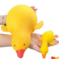 Jouet sensoriel anti-stress Squishy Dahuang Duck pour soulager le stress, pour les 14 ans et plus - Tap & Pinch Pull Stress Relief Giant Squishy