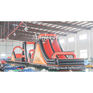 Vente flash : Parcours d'obstacles gonflable Air Ninja Warrior, château gonflable à bas prix, parcours d'obstacles gonflable pour les camps de plein air pour enfants - Product Image 2