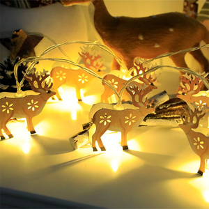 Vente en gros de guirlandes lumineuses à LED en fil de cuivre pour sapin de <span class=keywords><strong>Noël</strong></span> renne bonhomme de neige pour décorations d'intérieur - Product Image 2