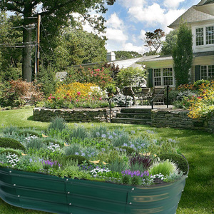 Moderno grande metallo sollevato letto da <span class=keywords><strong>giardino</strong></span> per la coltivazione di ortaggi Cross-Border vasca da fiore per la semina per la scatola di coltivazione di ortaggi - Product Image 3