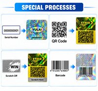 Autocollants holographiques 3D, autocollants holographiques, autocollants de superposition holographiques pour les marques argentées et dorées et les sceaux d'emballage