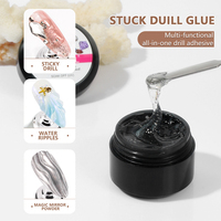 Colle à ongles en gel strass, forte adhérence, adhésif UV pour nail art, cristaux et breloques, fournitures pour ongles en gros, marque privée OEM