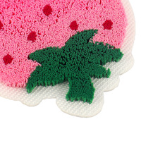 Brosse à dents broderie tissu autocollant et ordinateur broderie 3D motif de fruits fraise broderie dessin animé Patch tissu PVC dentelle