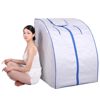 Inframerah jauh Portabel 1 orang, tenda Sauna Mini kering kotak Sauna harga Sauna
