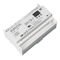 Sunricher 4CH 8A 1600W DMX512 RDM Dimmer de phase compatible avec les ampoules incandescentes et halogènes, sûr et fiable, isolation complète SR-2108AC-4CH-DIN
