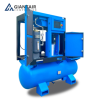 Kompresor Udara Sekrup Elektrik GIANTAIR 11kw 22kw 30kw 4 Unit Terpadu 1.5 Mpa 1.6 Mpa Mesin Pemotong Laser Serat Minyak