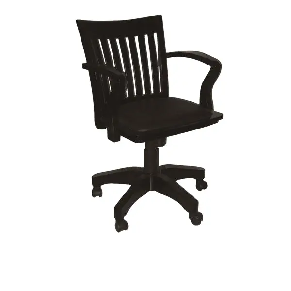 アンティークの湾曲した木製の椅子バックサポート真のデザインオフィススイベルチェア