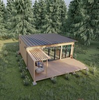 Pods de camping en bois petite maison avec cuisine et salle de bain et porche Casas Prefabricadas De Verano De Lujo