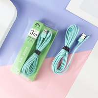 Câble USB-C vers iPhone 12/13/14 IOS de 3 mètres à chargement rapide, personnalisable avec logo, en TPE/PVC, vente en gros SD-212