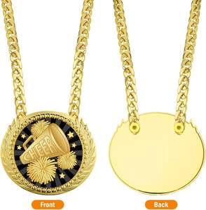 Personnalisez toutes sortes de médailles de champion de mode pour les ligues et les équipes de cheerleading, badge exclusif pour commémorer le moment de la médaille éternelle - Product Image 5