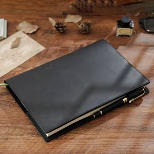 Set de Libretas de Cuero B5 para Negocios, Cuaderno Promocional de Cuero, Cubierta Protectora de Cuero Grande, Libreta de Notas - Product Image 3